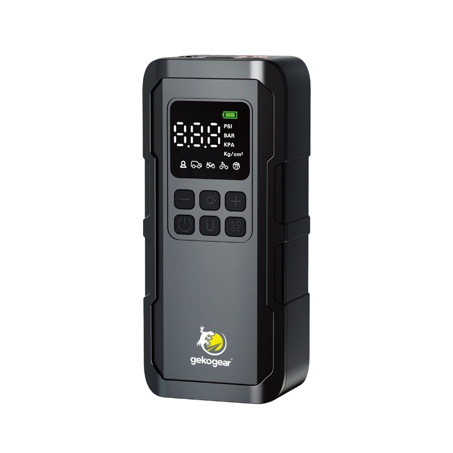 myGEKOgear myGEKOgear AirFlux 100 Portable Tire Pump with 2000mAh rechargeable battery - Black (SKU: 54003) – Image 3