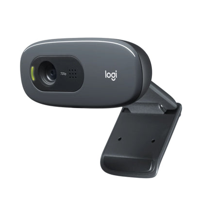 Logitech Webcam C270 720p HD Noise Reducing Mic Auto Light Correction