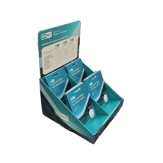 PROMO Eset Countertop Display FREE with Purchase of 40 of any Eset Card Products Eng & Fr Signs (can hold up to 80 cards 4x20)