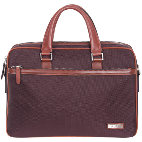 Gino Ferrari Laptop Bag 14In Sahara Top Loading Stylish Multiple Pockets Dual Handle Shoulder Strap - Copper