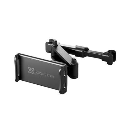 Klipxtreme Klipxtreme Car Headrest Mount with Extension Arm Mobile Devices up to 14In Tablet or Phone 360 Deg Rotation 210 De