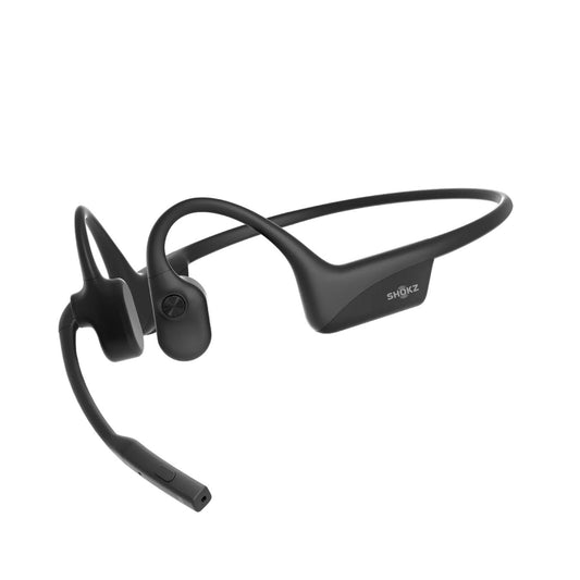 Shokz Shokz OpenComm2 2025 Black Bluetooth Stereo Headset Noise Cancelling Boom Mic with Mute Button - Bone Conduction -