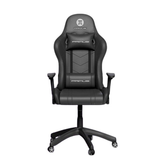 Primus Gaming Chair Thronos 100T BLACK Sleek Design 2D Adjustable Armrests Lumbar Pillow Seat Tilt Contour Side Wings Max Weight 308Lbs