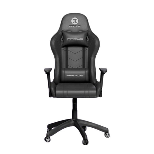 Primus Primus Gaming Chair Thronos 100T BLACK Sleek Design 2D Adjustable Armrests Lumbar Pillow Seat Tilt Contour Side Wings 