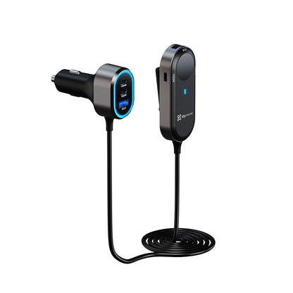 Klipxtreme Klipxtreme Car Charger 6 Port 100W 2x USB-C PD (30W Each) 2x USB-C PD (20W) 2x USB-A 3.0 (18W) Extension Panel for