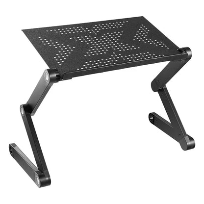 Mount-It! Mount-It! Laptop Riser / Stand Tilting Vented Aluminum up to 33Lbs Ergonomic - Tray Measures 16.5In x 10.6In - Blac