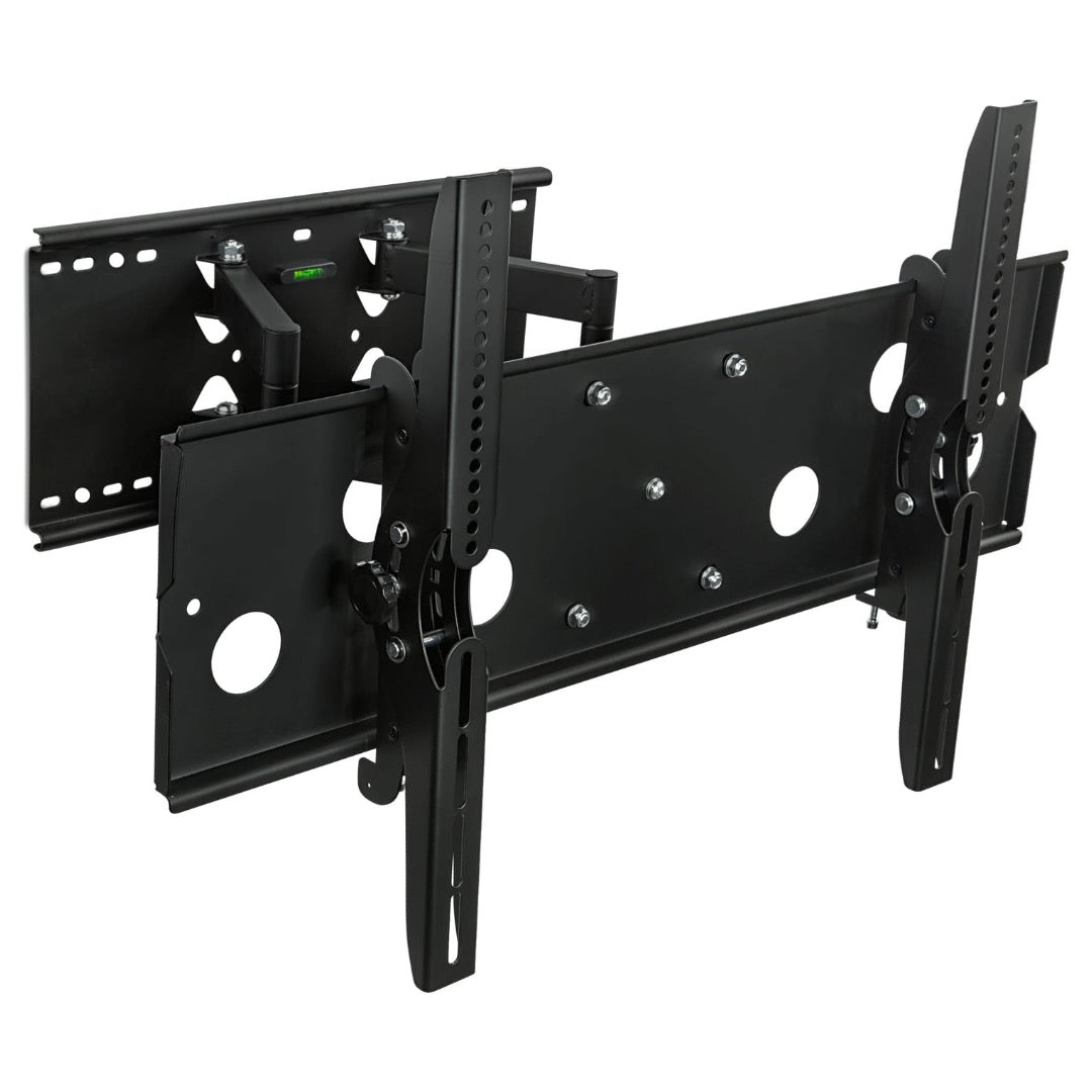 Mount-It! TV Mount Premium Heavy Duty Full Motion 42 - 70In Flat TV Max 175lbs Articulating Tilt & Swivel Integrated Bubble Level  - Black