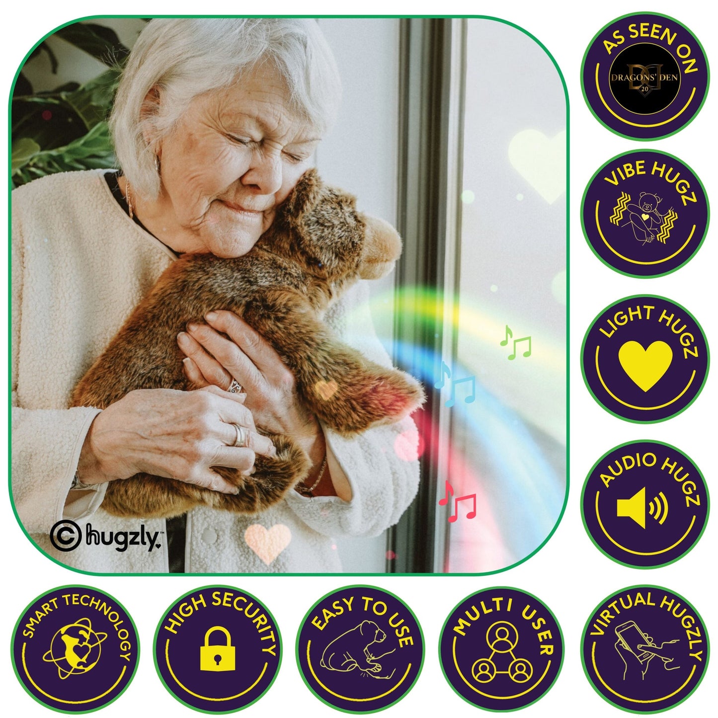 Hugzly Hugzly Kodi The Grizzly Bear Wifi Connect Smart Plush (SKU: 54235) – Image 4