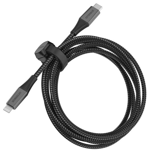 Otterbox OtterBox Charge & Sync Lightning MFI to USB-C Premium Pro Cable 6ft - Black