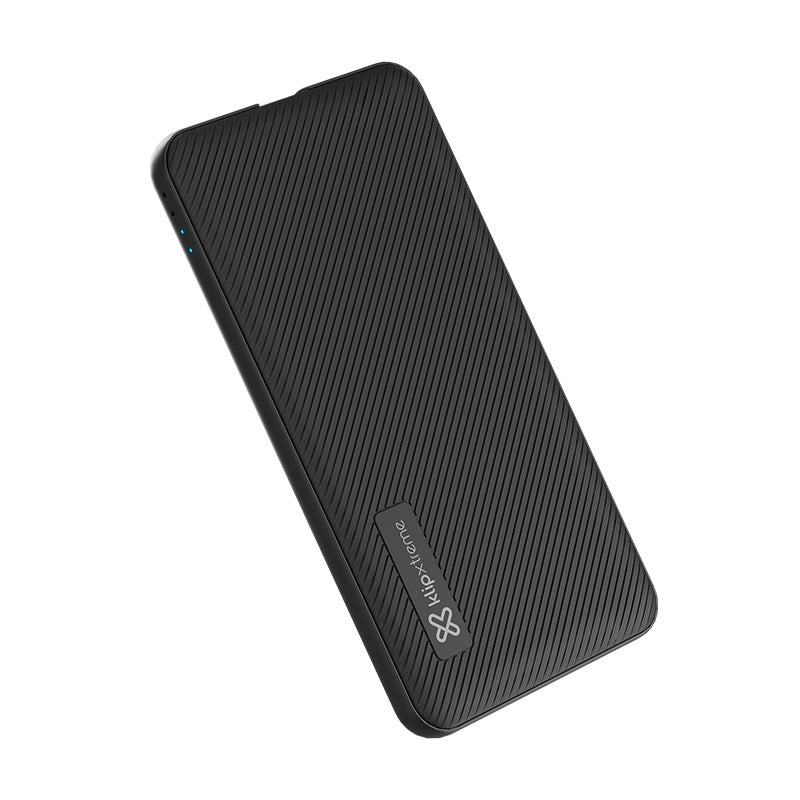 Klipxtreme Klipxtreme Powerbank 5000mAh 2 Port USB-A (12W) USB-C (12W) PD Fast Charge Slim Form Factor - Black (SKU: 54308)