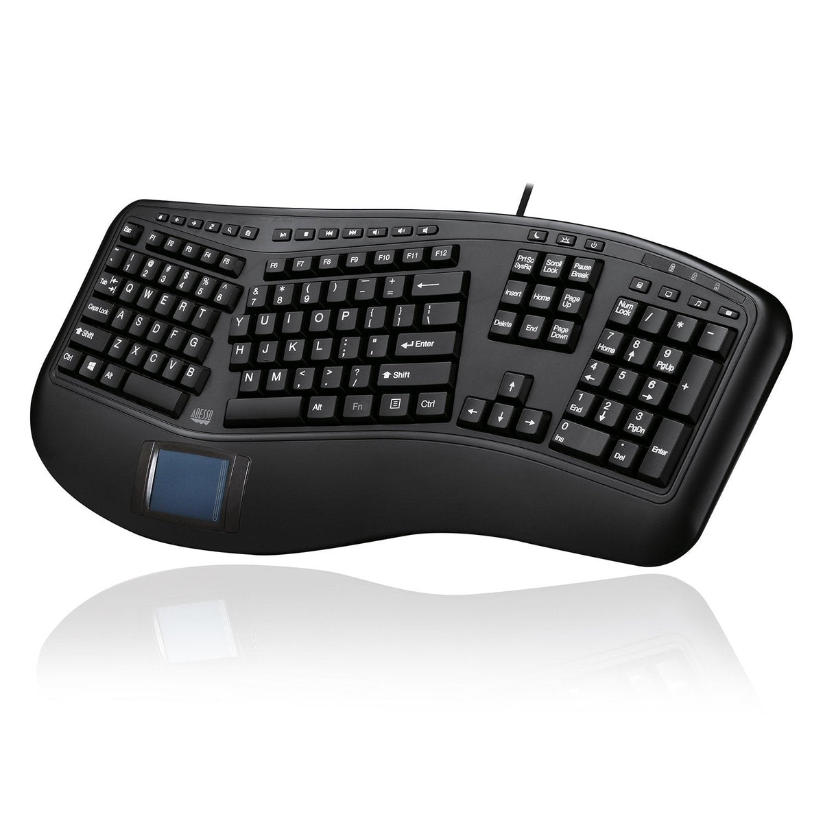 Adesso Adesso Ergonomic Touchpad Keyboard (SKU: 54413) – Image 3
