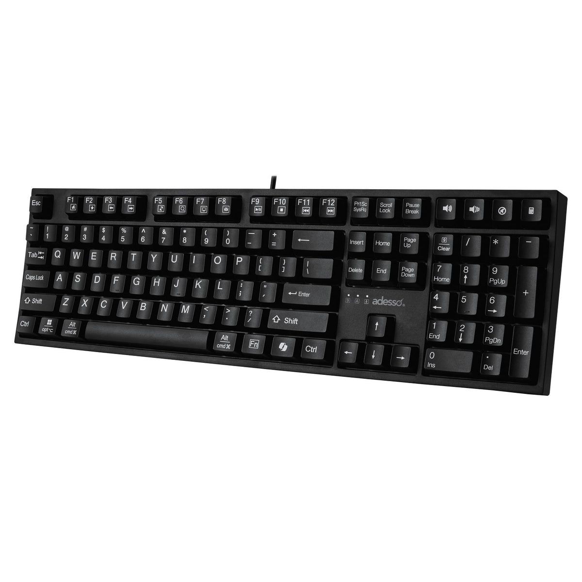 Adesso Adesso Multi OS 2X Large Print Desktop Mechanical keyboard with Copilot key (SKU: 54420) – Image 5