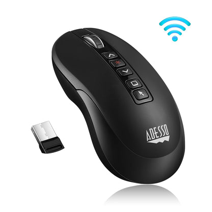 Adesso Adesso 2.4Ghz Wireless Presenter Mouse with Laser Pointer and Air Mouse (SKU: 54453) – Image 3
