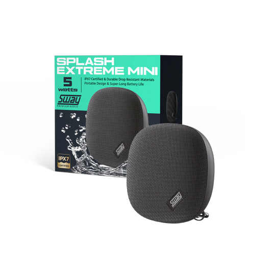 Sway SWAY Speaker Splash Extreme Mini IPX7 Portable - Black (SKU: 54679)