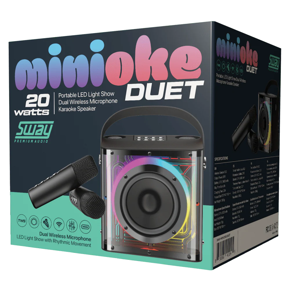 Sway SWAY Speaker Minioke Duet Karaoke (SKU: 54682)