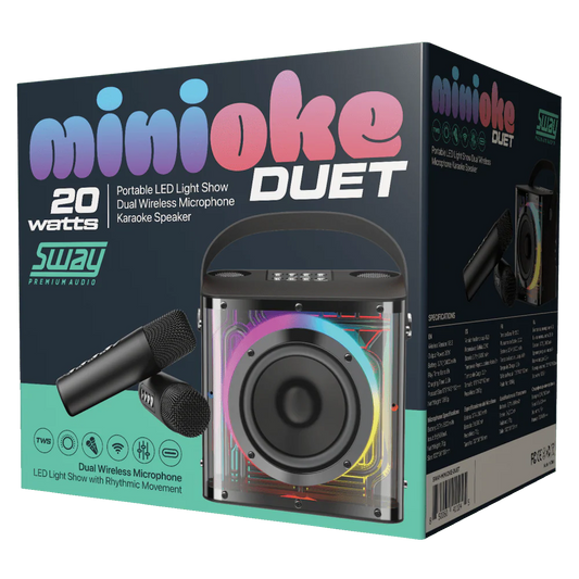 Sway SWAY Speaker Minioke Duet Karaoke (SKU: 54682) – Image 2