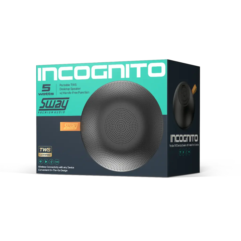 Sway SWAY Speaker Incognito 5W Media - Black (SKU: 54684)