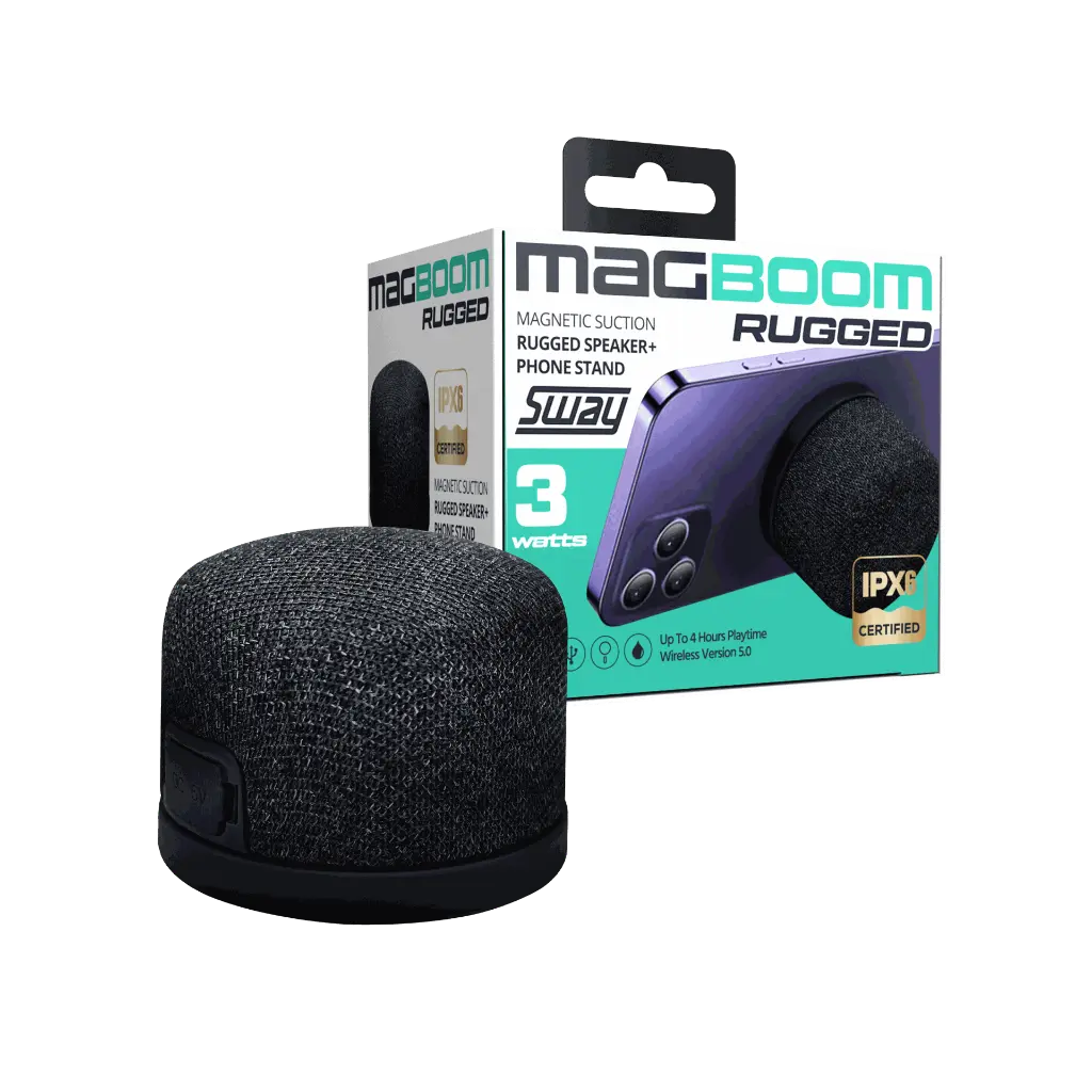 Sway SWAY Speaker MagBoom RUGGED MagSafe 3W - Black (SKU: 54686)