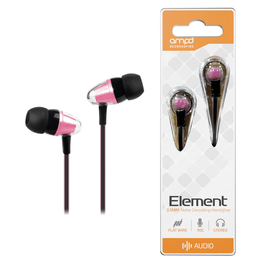 nan AMPD Earbuds Wired Element 3.5mm - Pink (SKU: 54690)