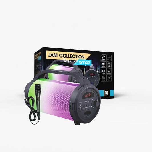 nan AMPD Speaker Bluetooth LED Light Show Bazooka with Mic (SKU: 54692)