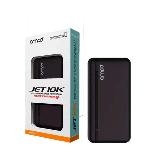 nan AMPD Powerbank 10000 mAh Jet Series - Black (SKU: 54723)
