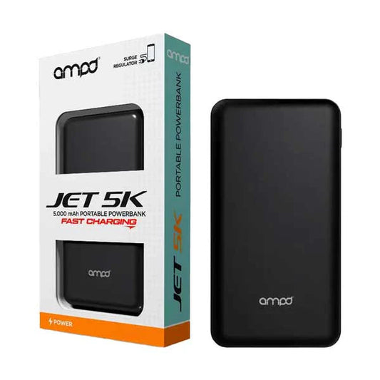 nan AMPD Powerbank 5000 mAh Jet Series - Black (SKU: 54724) – Image 2