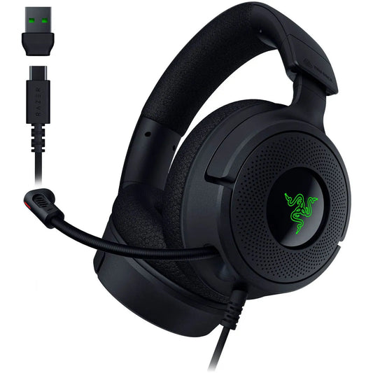 Razer Razer Gaming Headset Wired Kraken V4 X with Retractable HyperClear Cardioid Mic TriForce 40MM Drivers 7.1 Surround