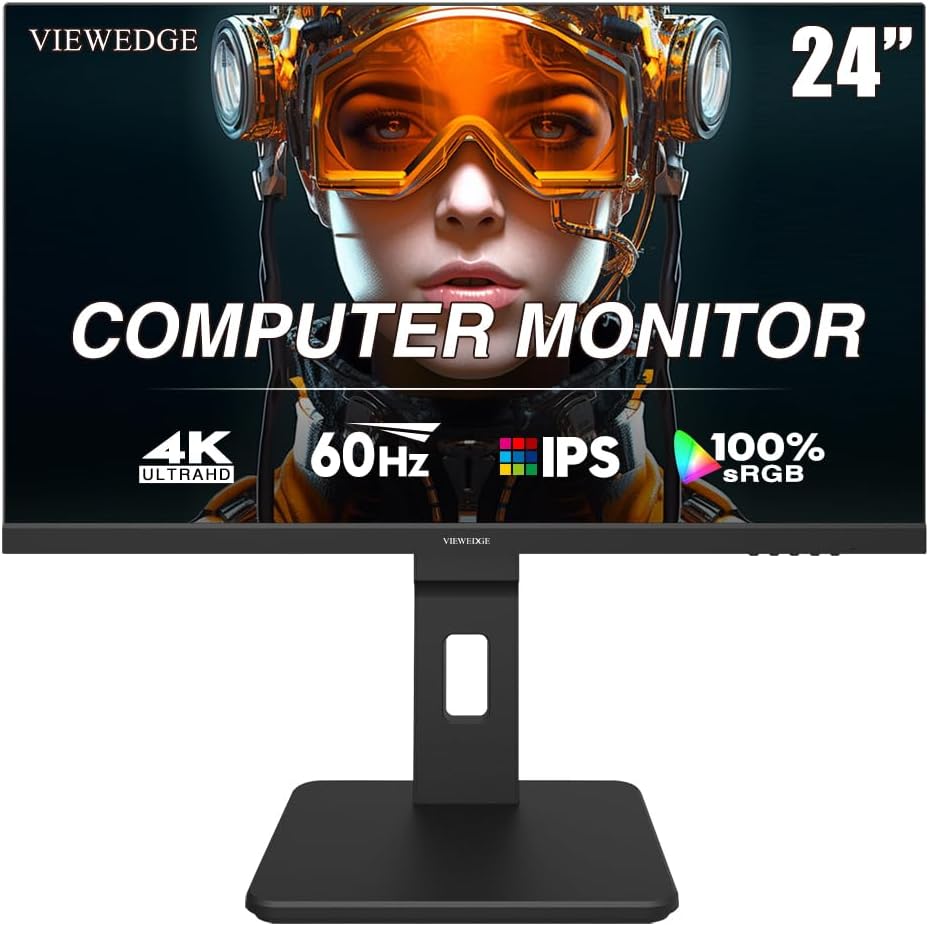 Viewedge Viewedge Monitor 24in UHD 4K (3840x2160p) 60hz IPS panel with contrast ratio of Millions: 1, 178-degree viewing