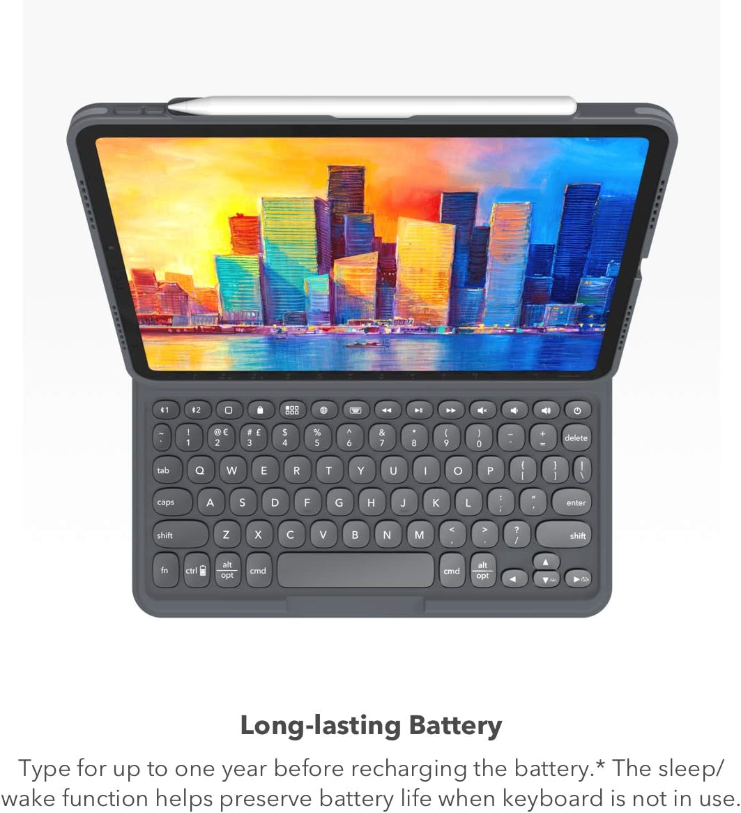 Zagg iPad 10.9 (11th Gen) 2025 & (10th Gen) 2022 Pro Keys Connect Wireless Keyboard with Detachable Case - Black