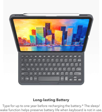 Zagg iPad 10.9 (11th Gen) 2025 & (10th Gen) 2022 Pro Keys Connect Wireless Keyboard with Detachable Case - Black