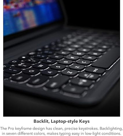 Zagg iPad 10.9 (11th Gen) 2025 & (10th Gen) 2022 Pro Keys Connect Wireless Keyboard with Detachable Case - Black