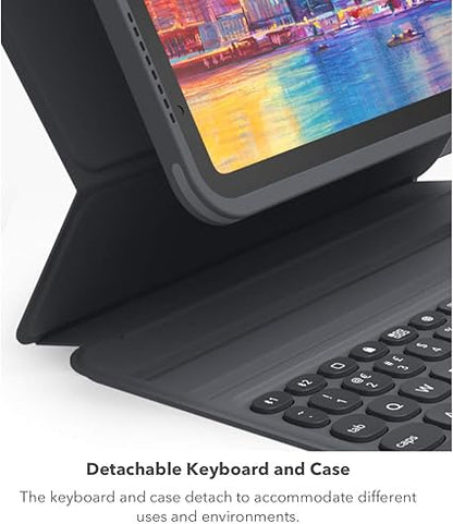 Zagg iPad 10.9 (11th Gen) 2025 & (10th Gen) 2022 Pro Keys Connect Wireless Keyboard with Detachable Case - Black