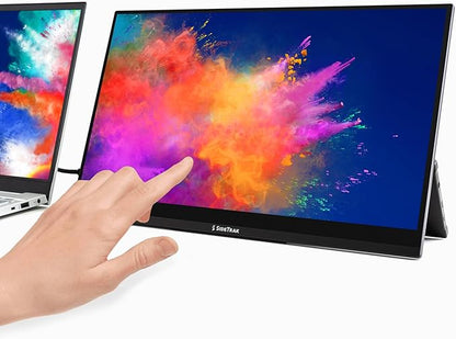 SideTrak Laptop Monitor 15.8in Solo Pro Touch Freestanding Portable Monitor Anti-Glare LED Includes HDMI & USB-C Cables PC/MAC/Chrome/Console Gaming -