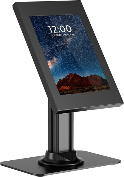 Mount-It! iPad Countertop Stand Anti-Theft Lockable iPad 10.9 10.2 Pro 11 Air Models - Black