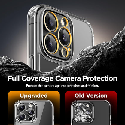 GolbinBox Magnetic for iPhone 16 Pro Clear Case with Camera Control Button,Compatible with 2 Privacy Screen Protectors