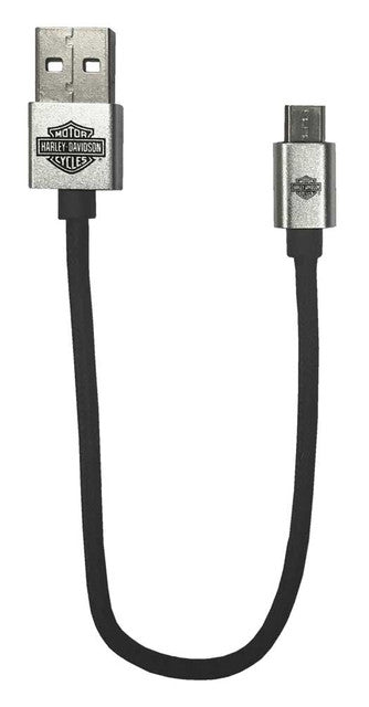 Harley Davidson Charge & Sync Micro USB Cable Short 6inch - product image 1 of 3