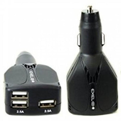 Colour Burst Car Charger 1 Amp 1 Port USB-A with Micro USB 3ft Cable - Purple - product image 5 of 5