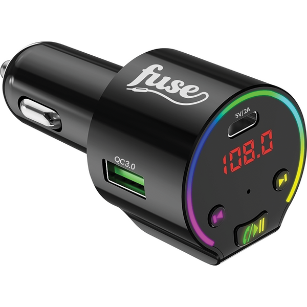 Fuse Bluetooth FM Transmitter with 2 Port 3.1 Amp USB-A with Mic - product image 1 of 3