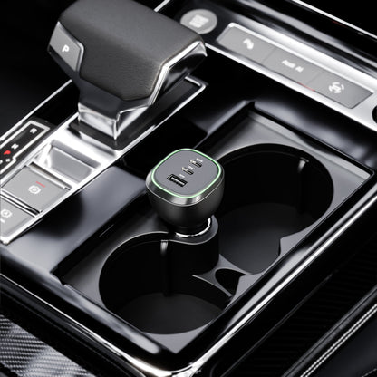 Alogic Car Charger 3 Port Rapid Charge 165W 2x USB-C 140W & 35W 1x USB-A  30W Includes USB-C to USB-C 3fr 240W PD Cable - Black - product image 4 of 5