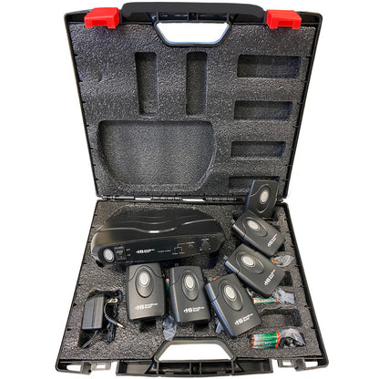 HamiltonBuhl ALS700 Assistive Listening Dual Frequency System - up to 150 ft (includes Transmitter, 6 Receivers & 6 Earbuds, Carry Case) - product image 1 of 5