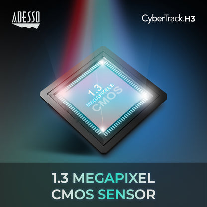 Adesso Webcam 720P CyberTrack H3 1.3 MP with Build-in Microphones (USB) - product image 3 of 5