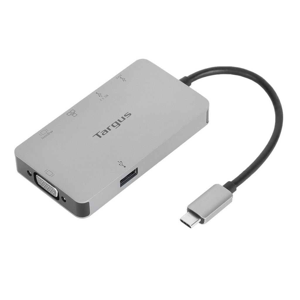 Targus Docking Station USB-C Single Video 4K HDMI/VGA with 100W Power Delivery Pass Thru - Silver - product image 1 of 5