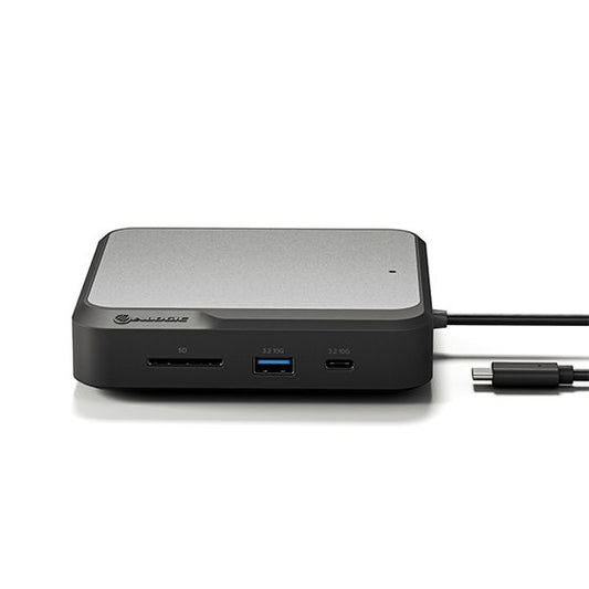 Alogic Docking Station USB-C or USB-A Dual Display 4K 7 Ports 2 HDMI Pass Through Charging 100W - product image 1 of 5