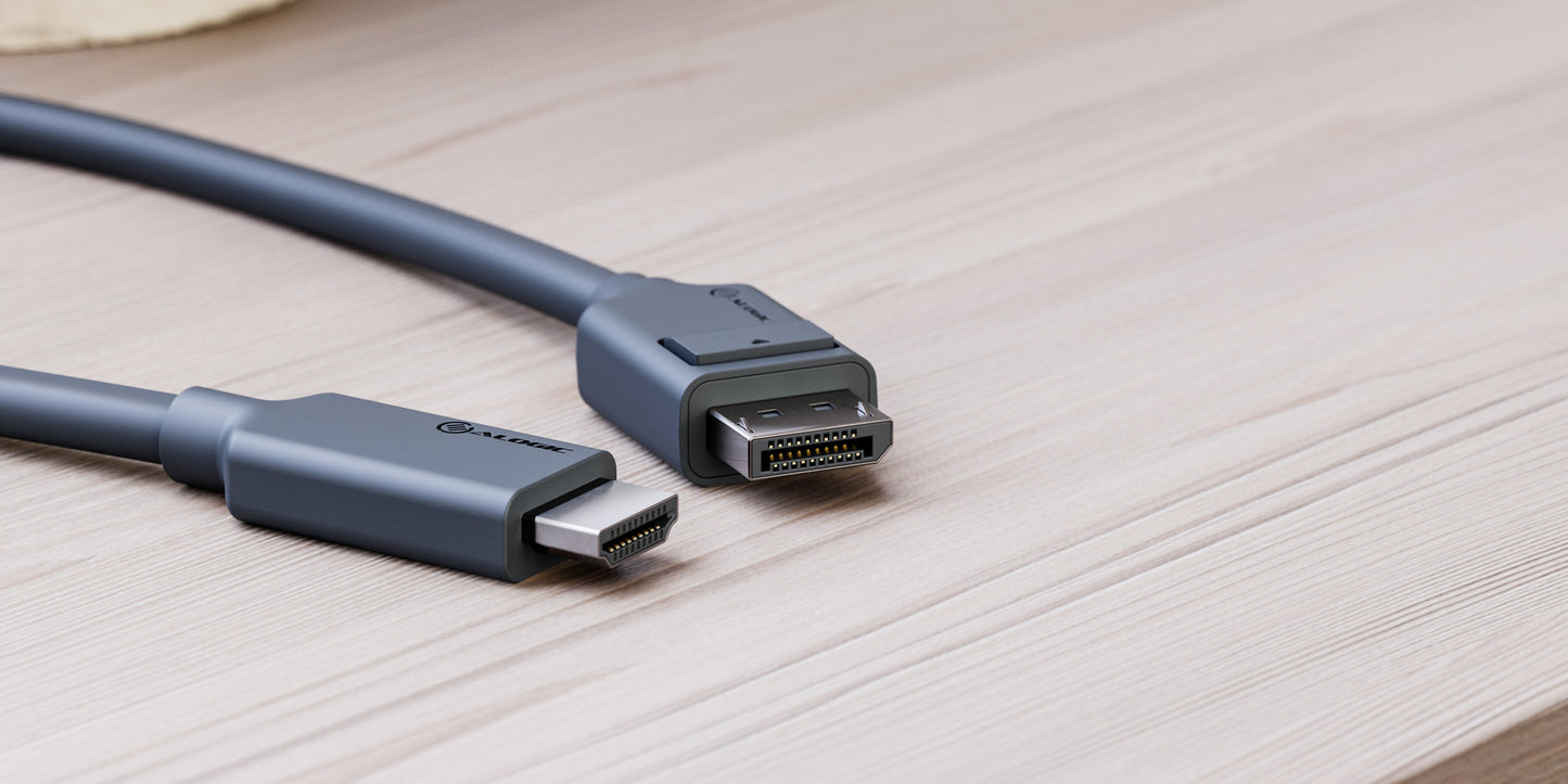 Alogic Alogic USB-C to DisplayPort Cable 6ft 4K Ultra HD with Smart LED - Space Grey