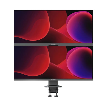 Alogic Elevate 34in Dual Vertical Monitor Stand (ED34VMS) with Cable Clip (EDVMSCC) - Silver