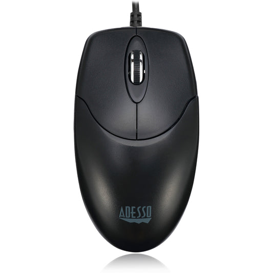 Adesso Mouse Wired HC-3003US 3 Buttons optical scroll up to 1000dpi PC/Mac - Black - product image 1 of 5