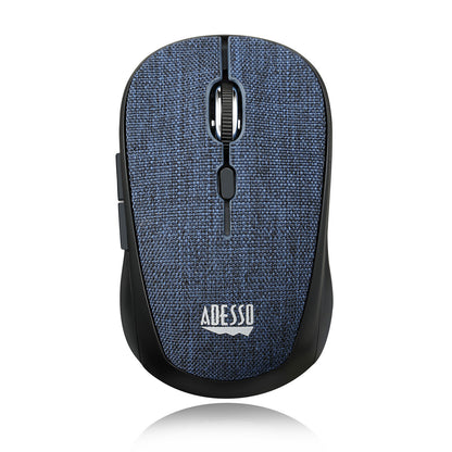 Adesso Mouse Wireless Fabric Mini S80L 6 Button up to 1600dpi PC/Mac - Blue - product image 1 of 5