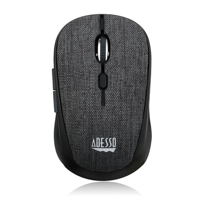 Adesso Mouse Wireless Fabric Mini S80B 6 Button up to 1600dpi PC/Mac - Black - product image 1 of 5