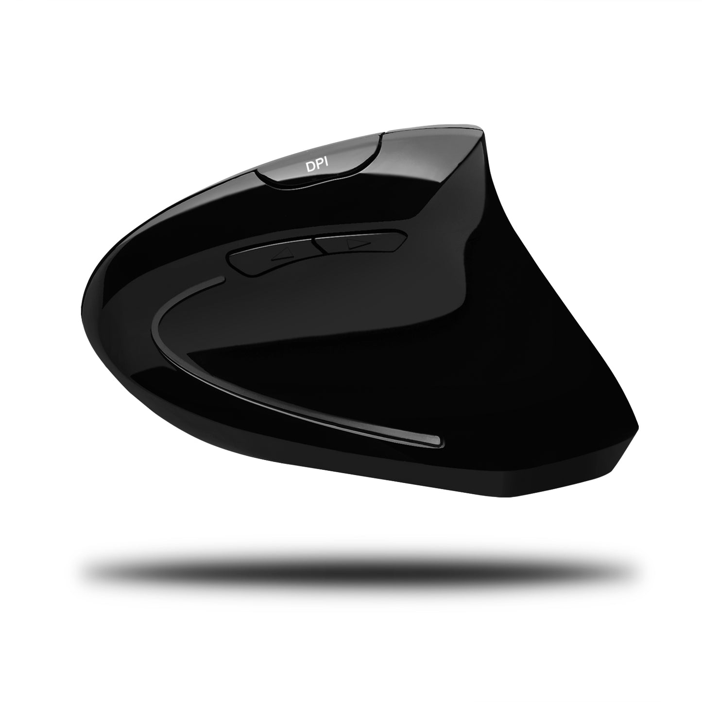 Adesso Mouse Wireless Vertical Mini Ergonomic 6 Button up to 1600dpi PC/Mac - Black - product image 5 of 5