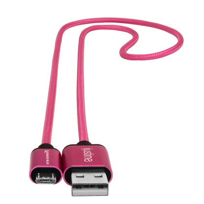 Colour Burst Charge & Sync Micro USB to USB-A Cable Pink - product image 1 of 5